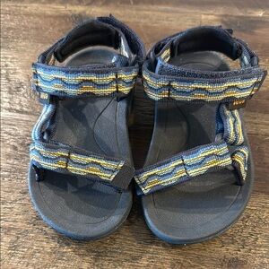 Teva Blue and Yellow Adventure Sandals
